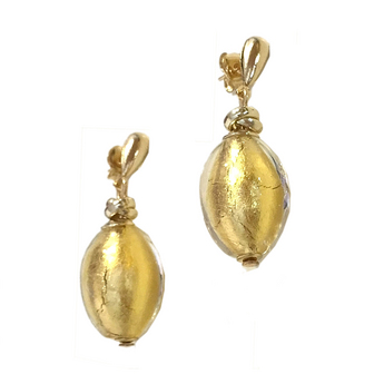 Murano Glass Gold Earrings