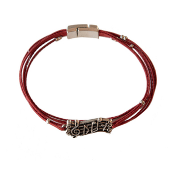 Red Musical Score Bracelet