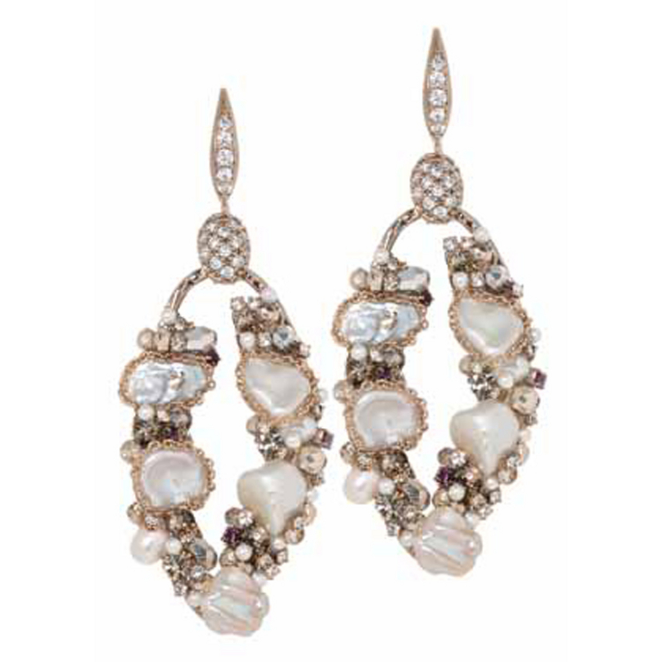 Keshi Pearls Oval Earrings | JEWELRY | Met Opera Shop