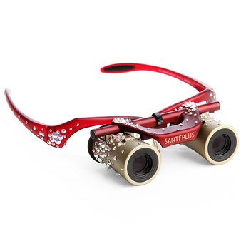 Red Hands-Free Swarovski “KabukiGlasses”