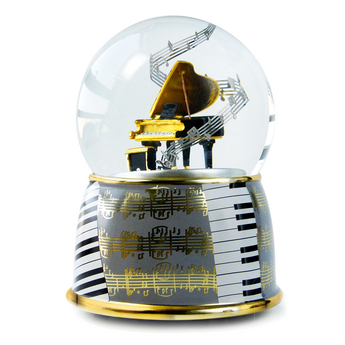 Piano Musical Water Globe