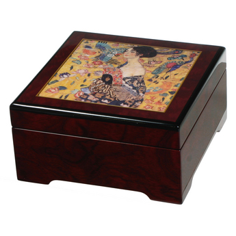 Klimt “Lady with Fan” Musical Jewelry Box