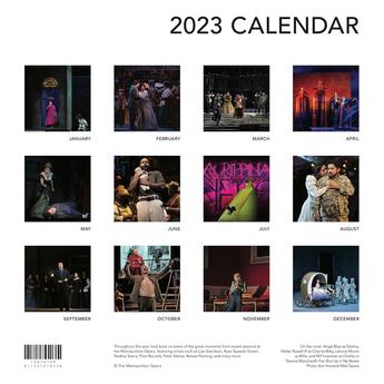 The Metropolitan Opera 2023 Wall Calendar | BOOKS & STATIONERY | Met