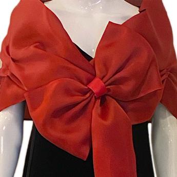 Red evening wrap store